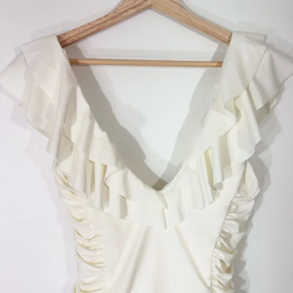 NWT Devon Windsor Bonnie Full Piece‎ Swimsuit | Off White Cream Ivory | SZ S - Picture 6 of 11